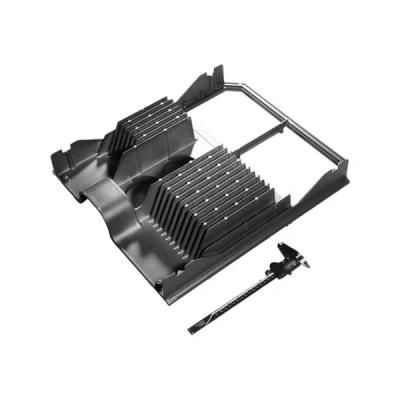 High Quality Heatsink Base Aluminum Die Casting Heat Sink with Black Powder Coating