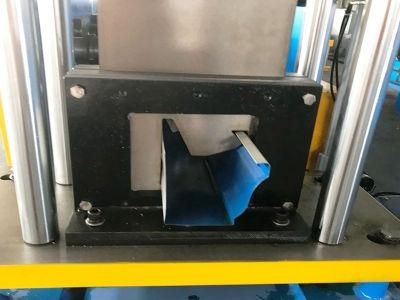 PPGI Color Steel Automatic Rain Gutter Roll Forming Making Machine With PLC Control System