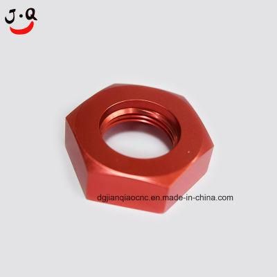 Aluminun Shiny Red Anodized Hexagon Nut