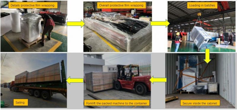 6000*2500 High Standard Enclosed Carbon Steel Aluminum Metal Fiber Laser Cutter with Exchange Platform