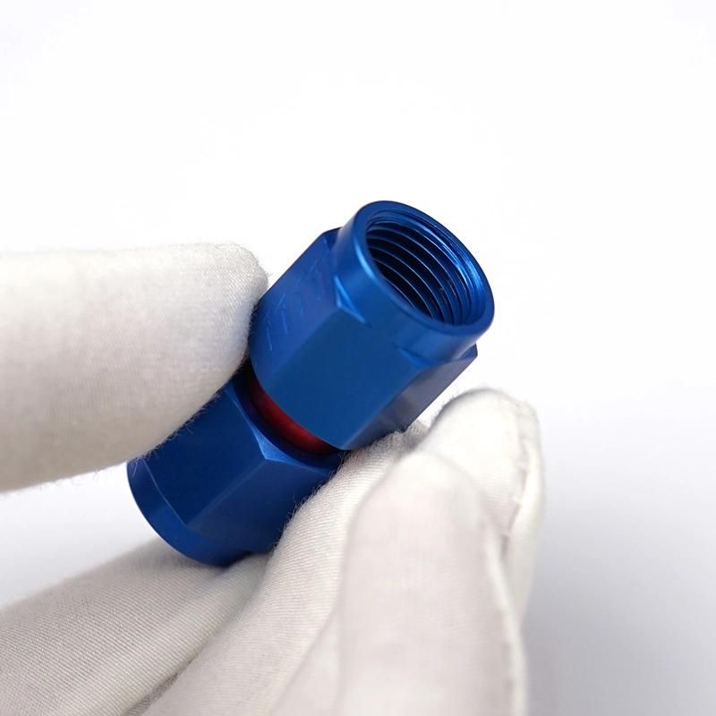 Universal Fit, Straight Angle Aluminum-6 an Female Fitting End a, -6 an Female Fitting End B
