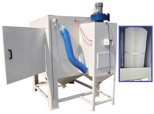 Turntable Sand Blasting Machine with Turntable and Cart