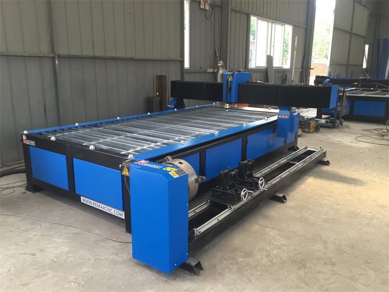 1530 Sheet Metal CNC Big Pipe Plasma Cutting Machine with Rotary