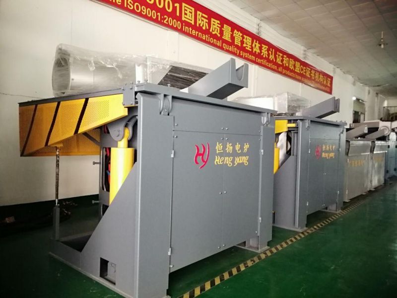 Energy Saving Steel Shell Electric Induction Melting Furnace for Smelting Aluminum/Brass/Bronze/Copper/Iron/Steel