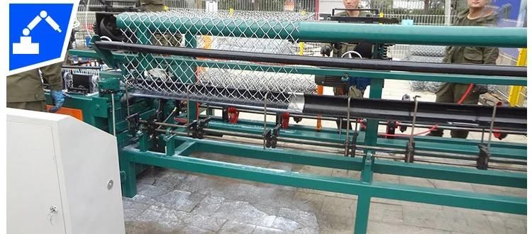 High Speed Full Automatic Galvanized Diamond Mesh Chain Link Fence Machine Price