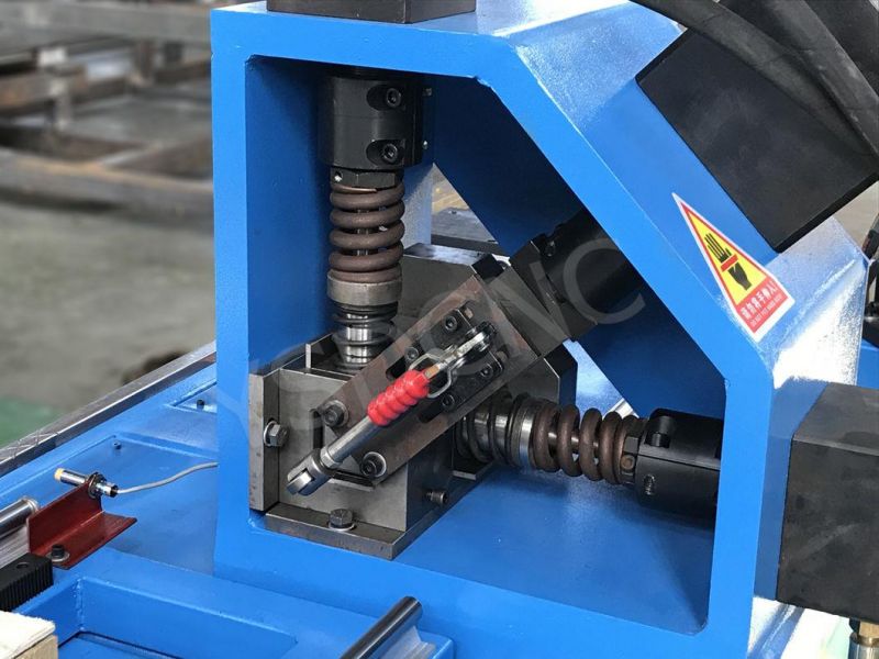 HVAC Duct Angle Steel Oval Bolts Hole Punching Machine / Corner Shearing Machine