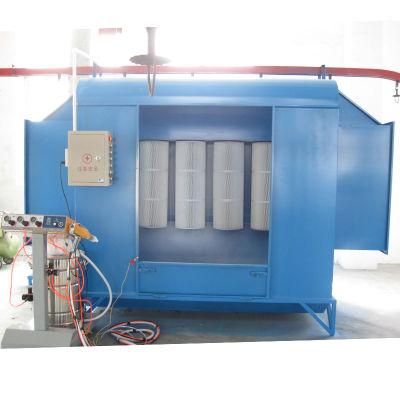 Through-Feed Elctrostatic Powder Spray Paint Booth for Manual Coating