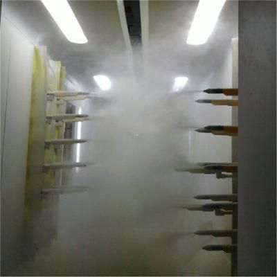 China New Steel Electrostatic Automatic Powder Coating Spray Booth for Fire-Fignting Equipment