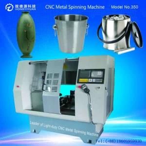 Mini Automatic CNC Metal Spinning Machine for Flower Pot (Light-duty 350B-28)