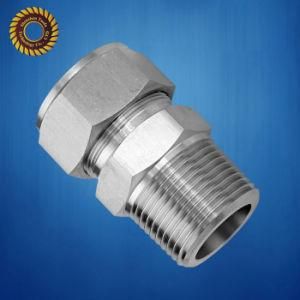 High Precision CNC Stainless Steel Tube Compression Fittings Machining