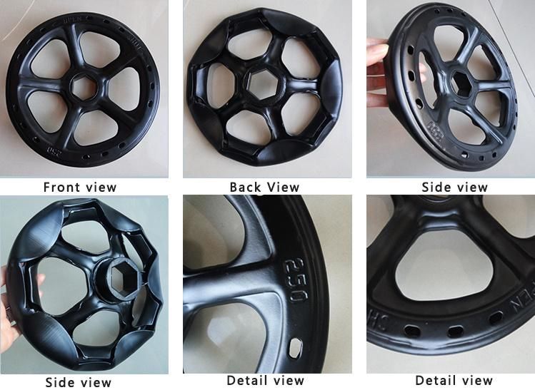 Densen Customized Spray Paint 5 Spoked Metal Stamping Gate Valve Handwheel
