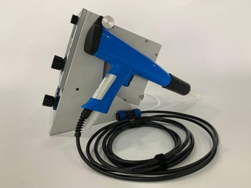 New Test Electrostatic Powder Spray System High Quality Manual Powder Coating Gun with Small Powder Hopper
