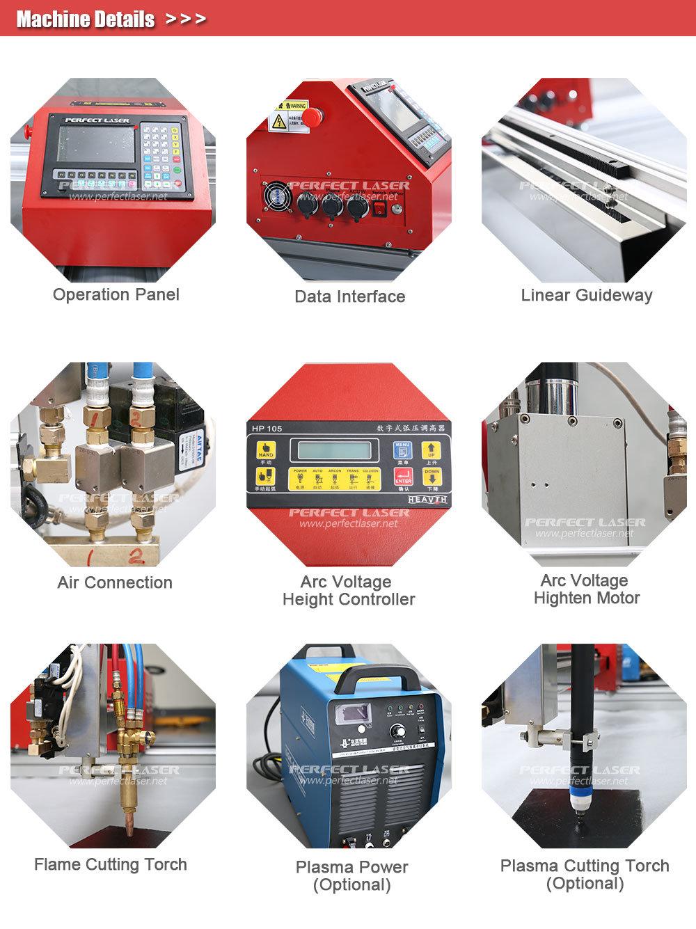 CNC Automatic Plasma Cutter Machine for Aluminum Sheet/Steel Iron Plate