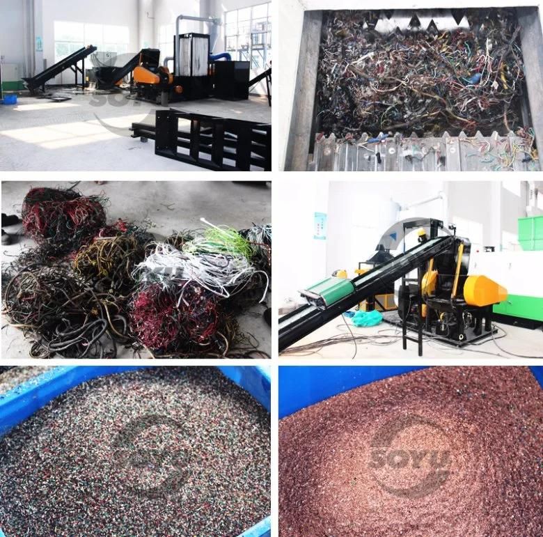Waste Copper Wire Recycling Machine/Wire Stripping Machine/Cable Stripper Machine/Scrap Copper Wire Recycle Line/Cable Crusher/Copper Wire Crusher Machine