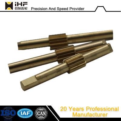 Ihf Precision CNC Machining Drawing Customization Electric Steel Gear Shaft for Transmission Part