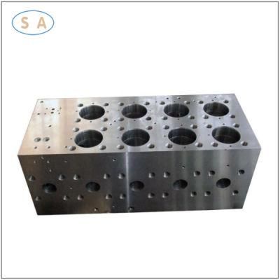 CNC Machining Precision Pilot Valve Block Parallel Manifold Blocks for Hydraulic Motor