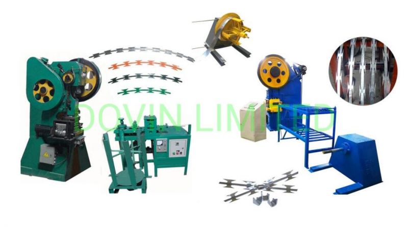 Concertina Razor Blade Barbed Wire Making Machine