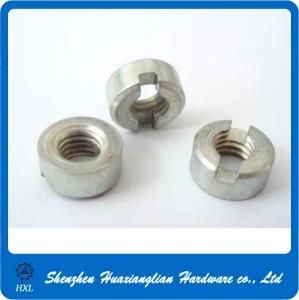 DIN 546 Steel M3 M4 M5 Slotted Round Threaded Nut