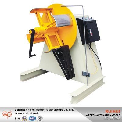 Steel Metal Sheet Pneumatic/Manual Coil Decoiling Uncoiler Machine