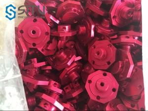 Aluminium CNC Precision Machining Parts with Red Color