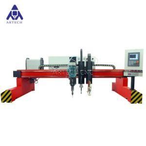 2X6m Flame and Plasma CNC Cutting Machine with Drill Head
