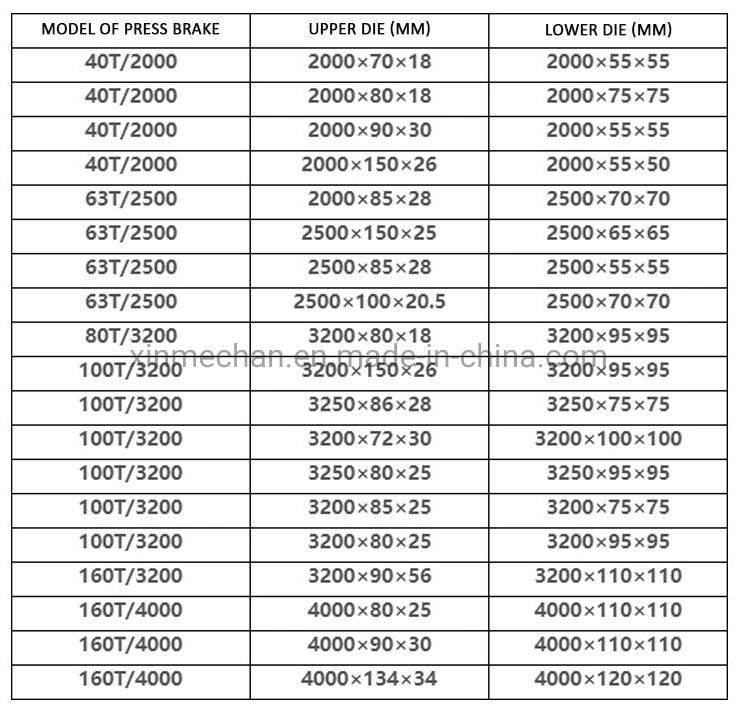 Amada Type Big Goose Neck up Punch for Press Brake Machine Sheet Metal Works