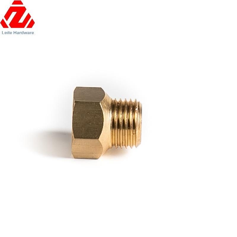 Custom Brass CNC Turned Turning Pipe Fitting Adapter