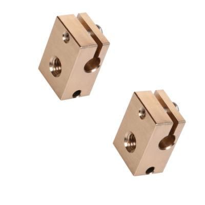 China Factory Custom Copper Heater Block V6 Heating Block for E3d Copper