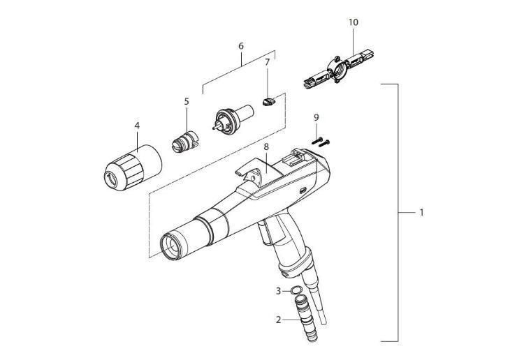 Pem-X1 Manual Gun High Voltage Cascade 2324136