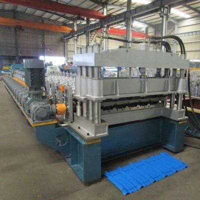 Factory Price Customized PLC Control Colored Cold Step Tile Roofing Sheet Roll Forming Machine Manufacturers
