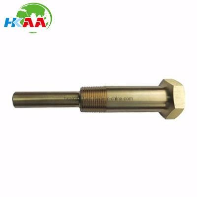 CNC Machining Brass/Inconel Thermowell-Threaded, Industrial Lagging Thermowell