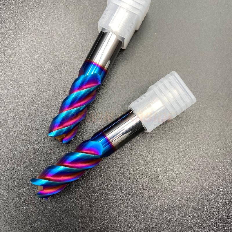 Grewin-D10mm*100mm HRC65 4 Flutes Tungsten Carbide Flat End Mill