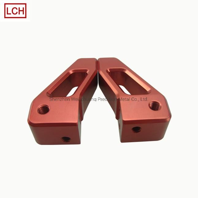 Custom Aluminum Connecting CNC Turning Machining Color Anodized