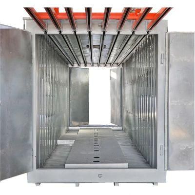 Industrial Powder Paint Curing Oven with Overhead Conveyor Track for Drying Powder Coating &amp; Paint Workparts