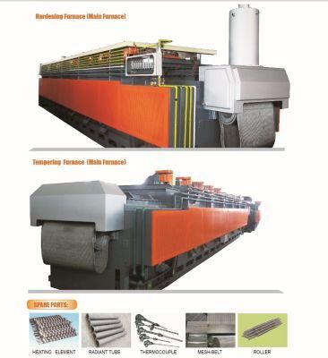 Continuous Wire Mesh Belt Conveyor and Gas Controlled Heat Treatment Furnace