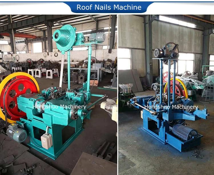 Automatic Galvanzied Roofing Nail Making Machine Uganda/ Roof Umbralla Nail Machine