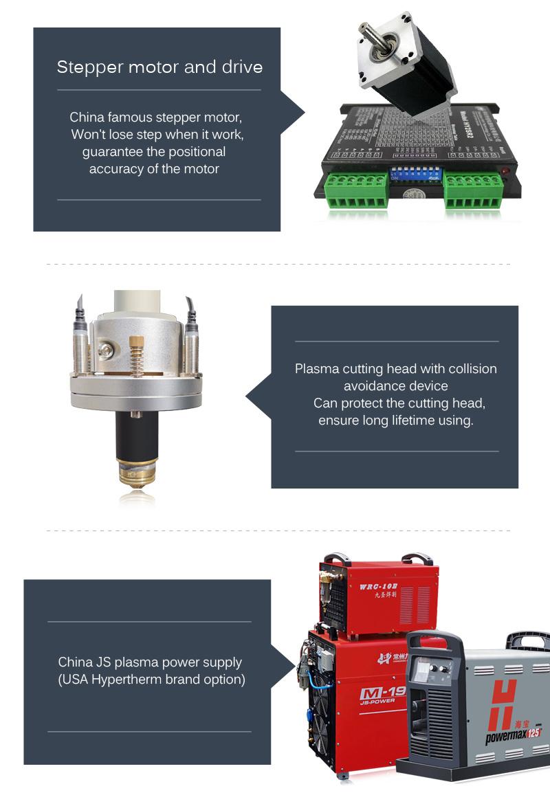 CNC Plasma Cutting Machine with Low Price and Good Service