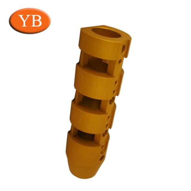 Aluminum Alloy Tower Appearance CNC Machine Machining Parts Anode Orange for Outdoor Tent Accessories