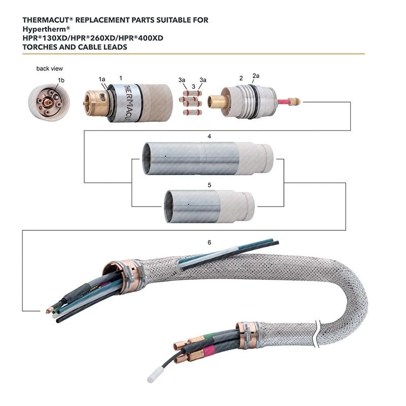 Shield 220764 260A 220636 400A 220742 80A 220658 200A 220741 260A Hpr260xd 400xd Plasma Cutting Machine