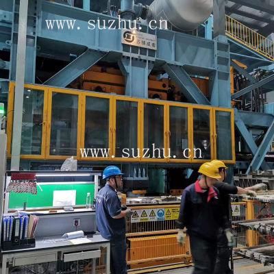 Static Pressure Horizontal Automatic Green Sand Molding Production Line, Foundry Machinery